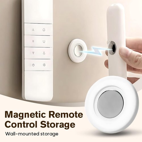 BusyLive Magnetic Remote Control Holder - Silicone Organizer with Strong Adhesive | 6PCS Wall Mount Storage