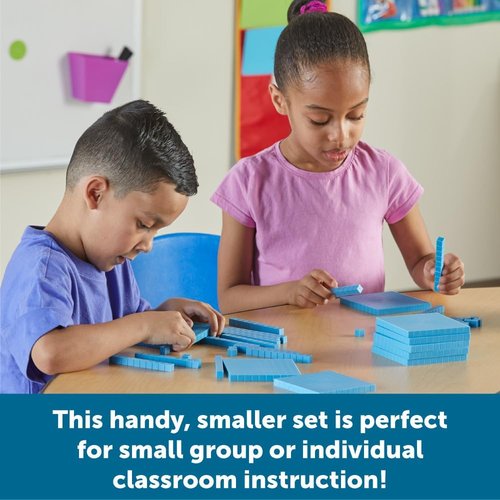 Learning Resources Base Ten Blocks - Smart Pack of 121 Pieces for Ages 6+, Ideal for First Grade Math