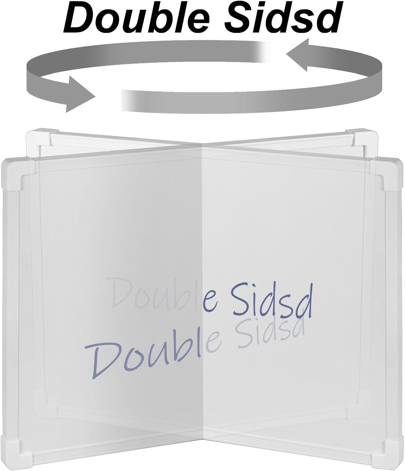 Skiennix Double-Sided Dry Erase Board - 16" x 12" Wall-Mounted Whiteboard for Home, School, Office