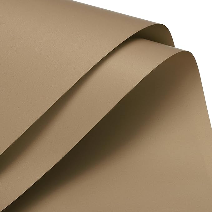 MECCANIXITY Set of 20 Flower Wrapping Paper 22.8x22.8 Inch Waterproof Florists Wrapping Paper for Florist Bouquet Supplies, DIY Crafts, Gift/Gift Box Packaging Brown