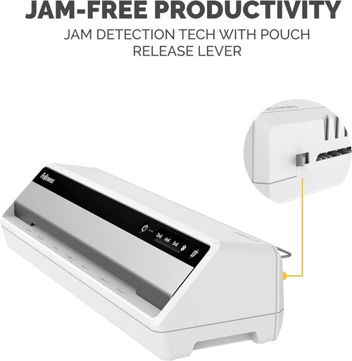Fellowes Saturn 125 Thermal Laminator - Fast Warm-Up, Jam-Free Design | 12.5 Inch with Starter Kit