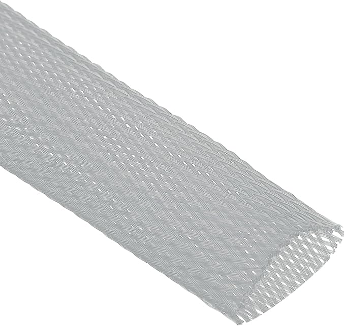 uxcell Expandable Sleeving,1 9/16-inch 10ft Cable Sleeve, Gray