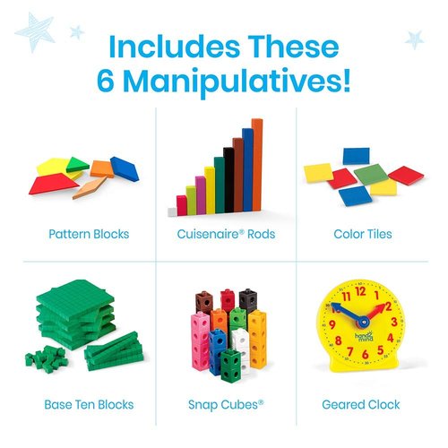 Hand2Mind Take Home Math Manipulatives Kit - Engaging Learning Tools for Kids K-2 | 292 Pieces