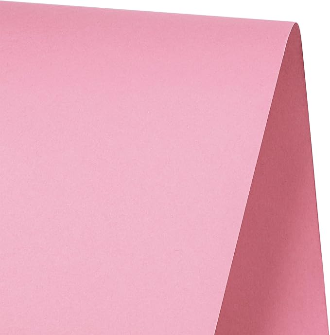 RUSPEPA 30"x 393"(32.8') Pink Kraft Wrapping Paper Large Jumbo Roll, Recyclable Light Pink Gift Wrap Paper for Wedding Gift Wrapping, Table Cover, Craft Supplies, Mother's Day Bouquet Flower, 80GSM
