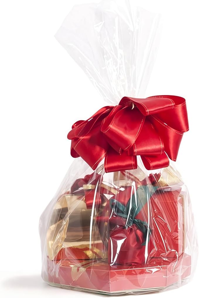 Ohuimrt 20 PCS Cellophane Bags 12" x 18", Clear Cellophane Gift Bags Plastic Party Favor Bags for Treat, Cookie, Candy, Goodie