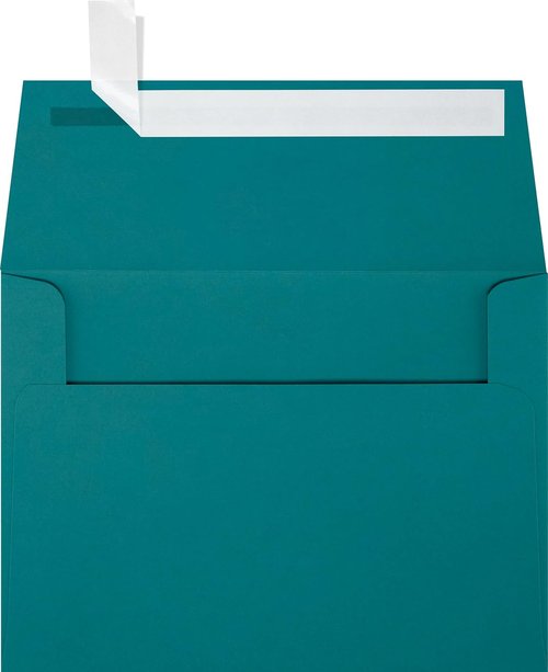 LUXPaper A6 Invitation Envelopes - Peel & Press | Teal | 4 3/4" x 6 1/2" | 80lb Text | Pack of 50