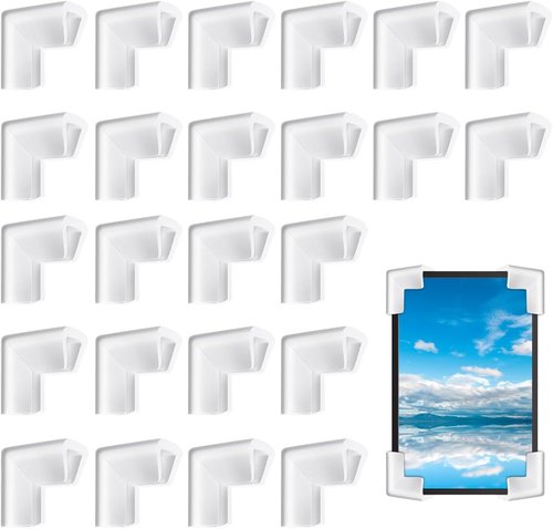 Regine Switzerland 24Pcs Edge Foam Protection Corners - Safe Packing Foam for TV Frames & Mirrors
