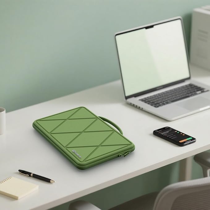 Smatree Hard EVA Protective Sleeve Compatible for 14 inch ASUS Vivobook 14 X1407, Vivobook 14 M1407/X1407QA Copilot+PC, Vivobook S14 S3407QA Copilot+PC, Zenbook 14 UX3402 Case, Green (X8042G)