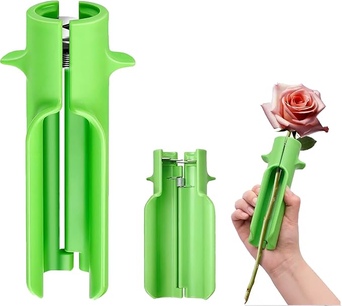 Rose Thorn Stripper Tool Thorn Remover Leaf Stripper Tool Flower Cleaner Cutter Flower Shop Gardening Floral Arrangements Clean Stem Green New Upgrades Efficient for Home Professional Florist