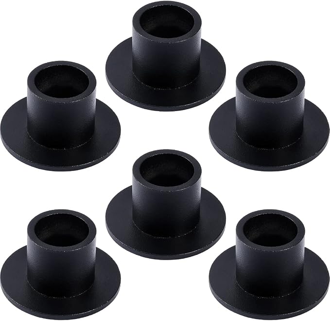 6PCS Black Taper Candle Holders, Matte Iron Candlestick Holders Centerpieces for Home Decoration, Wedding Anniversary, Party, Housewarming Gifts.