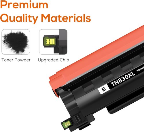 Brother TN830XL Toner & DR830 Drum Unit Replacement - High Yield for HL-L2460DW, MFC-L2820DW, DCP-L2640DW (2 Toner, 1 Drum)