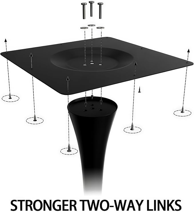 24" Tulip Table for 1-2 Persons Modern Round Dining Room Table, Mid-Century Modern Nature Small Kitchen Table with MDF Wooden Top, Leisure Coffee Table for Living Room, Dining Room, Office