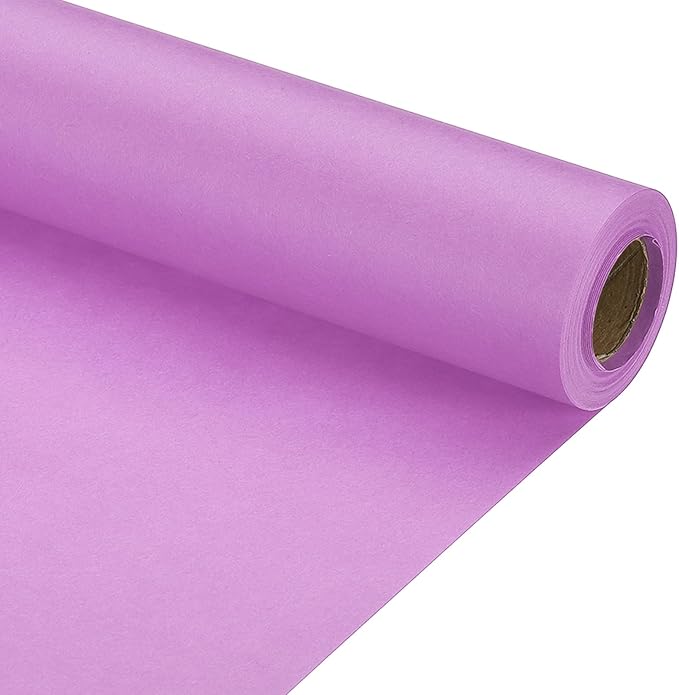PATIKIL Wrapping Paper, 12" x 394"(33') 70 GSM Craft Paper Roll Kraft Packing Paper for Poster Bulletin Board, Gift Wrapping, Light Pink