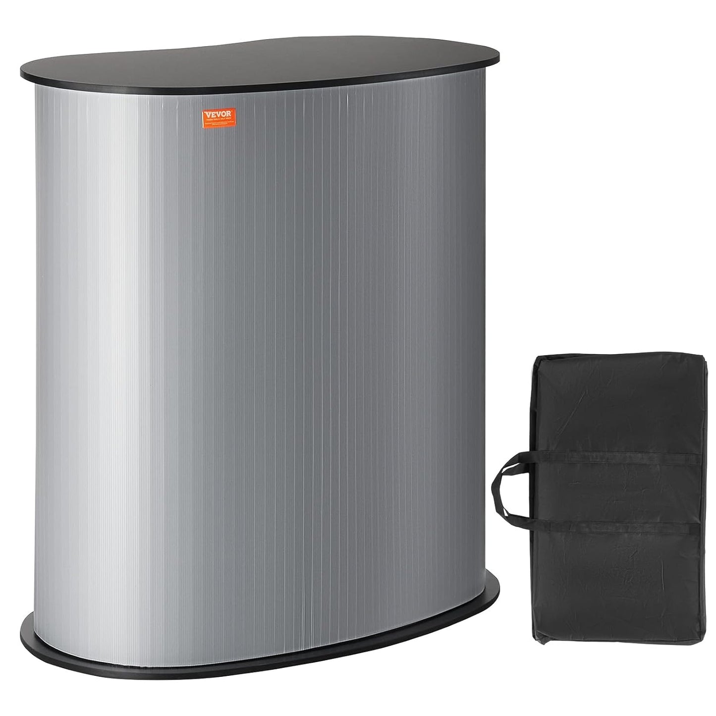 VEVOR Portable Tradeshow Podium Table - Foldable Exhibition Counter Stand | 35.43" x 19.29" x 37.01" with Carrying Bag