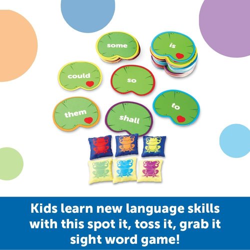 Learning Resources Sight Word Toss - Engaging Phonics Game with Flash Cards for Ages 5+