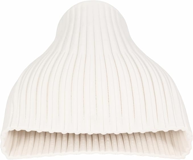 Ceramic Vase for Home Decor – Elegant Flower Vase for Living Room, Table Accent, or Bedroom Decor – 3D Printed Accent Piece for Office, Room, or House Styling – 14” Ivory