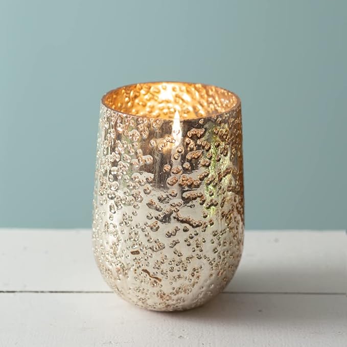 Colonial Tin Works Aurelia Vase, Mercury Glass