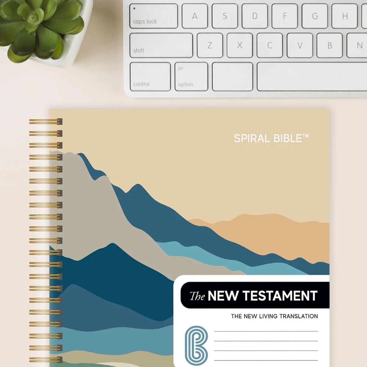 Spiral Bible™ - NLT New Testament - Durable Hardcover with Mountain Design