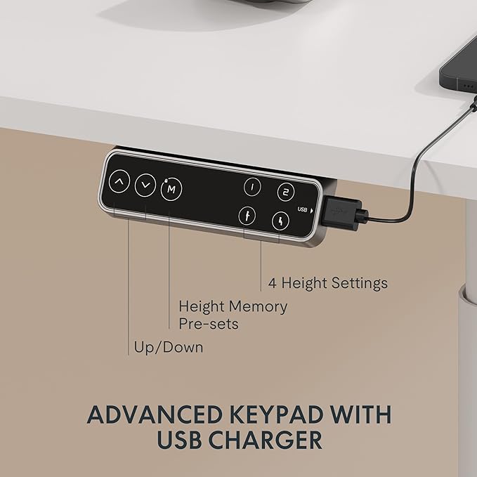 FLEXISPOT E6 Pro Oval Leg Dual Motor 3 Stages Standing Desk 55x28 Inch Electric Height Adjustable Whole-Piece Board Electric Sit Stand Up Desk 150KG Load Capacity (White Frame + White Desktop)