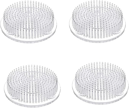 Flower Frog Clear Plastic Pin Frog Flower Arrangement Holder 2.76" Inch (70mm)