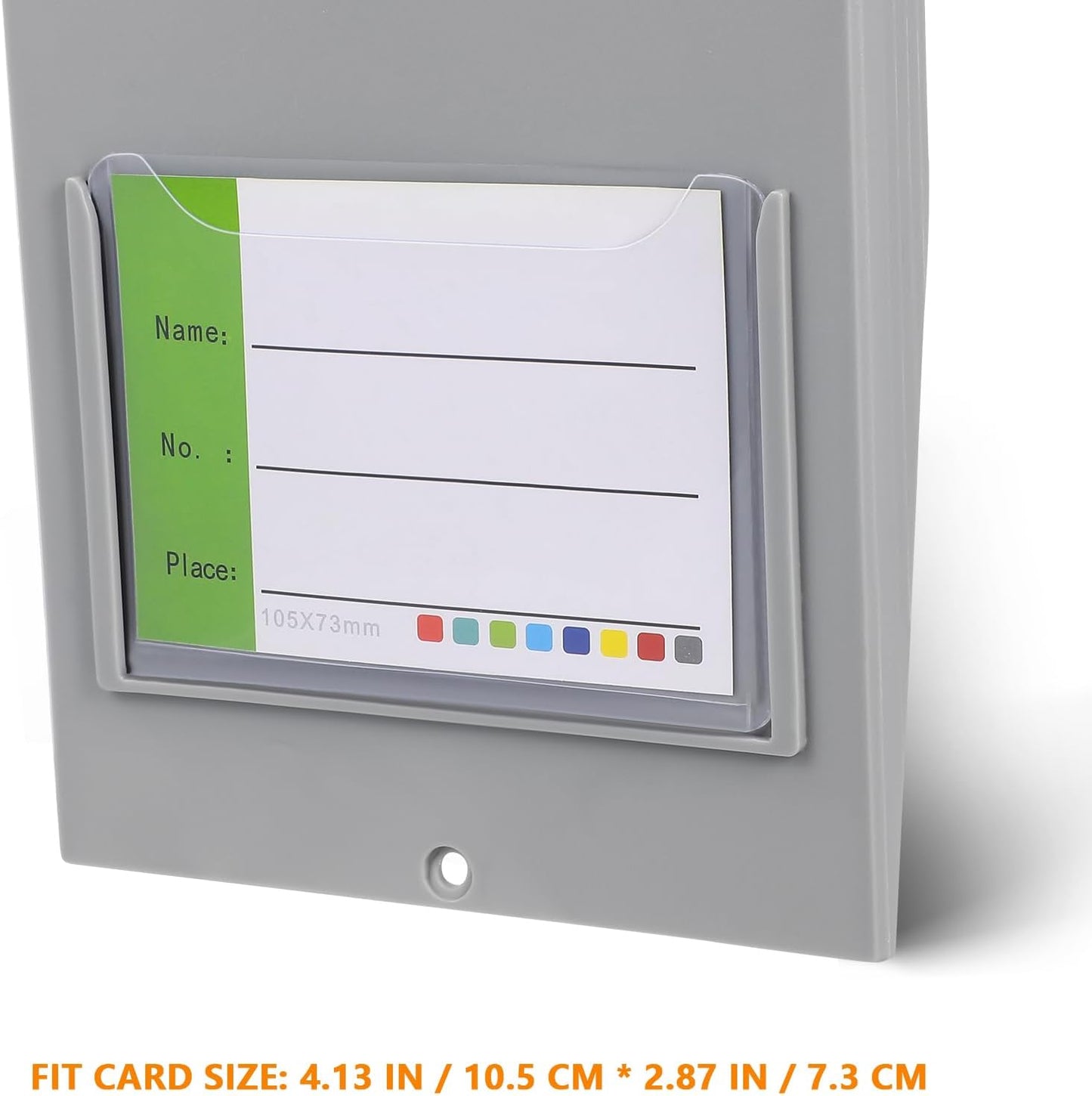 STOBOK Time Card Holder - Wall-Mount Card Rack with 5 Slots for Office Organization | Compatible with Time Machine