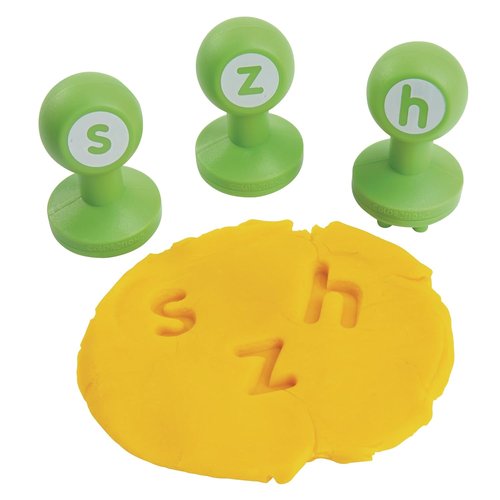 Colorations Alphabet Dough Stampers Set - 26 Lowercase Letter Stamps for Kids | Fun ABC Learning & Creative Play