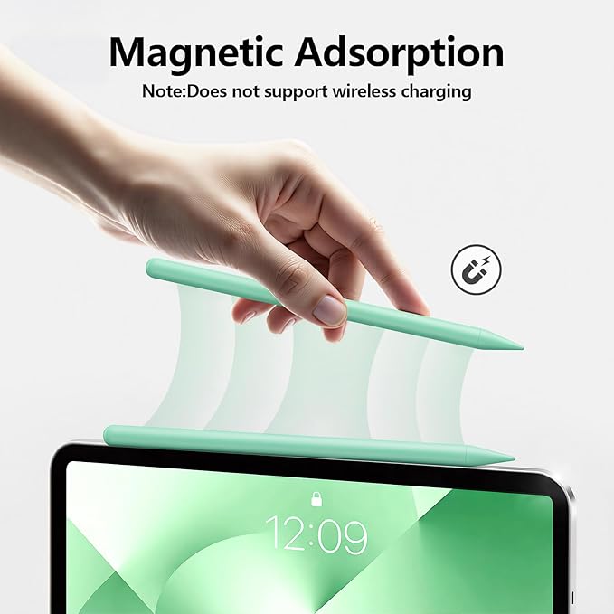 Stylus Pen for iPad 6th-11th Generation-2X Fast Charge Active Pencil Compatible with 2018-2025 Apple iPad Pro 11"/12.9"/M4,iPad Air 3/4/5/M2/M3,iPad mini 5/6 Gen-Green