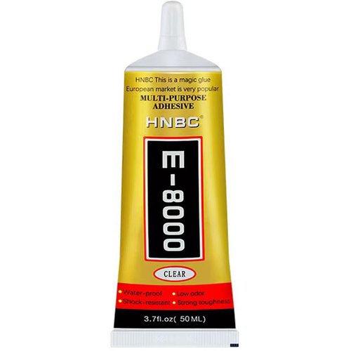 E8000 Jewelry Rhinestones Glue - High Performance Inlay Adhesive with Precision Tip | 50g Craft Glue
