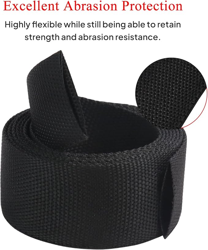 2 in 1 Heat Shrink Braided Sleeving Fabric Tubing-Ideal fit Irregular Shape Hose/Cable/Wire (1"(25mm), 14FT)