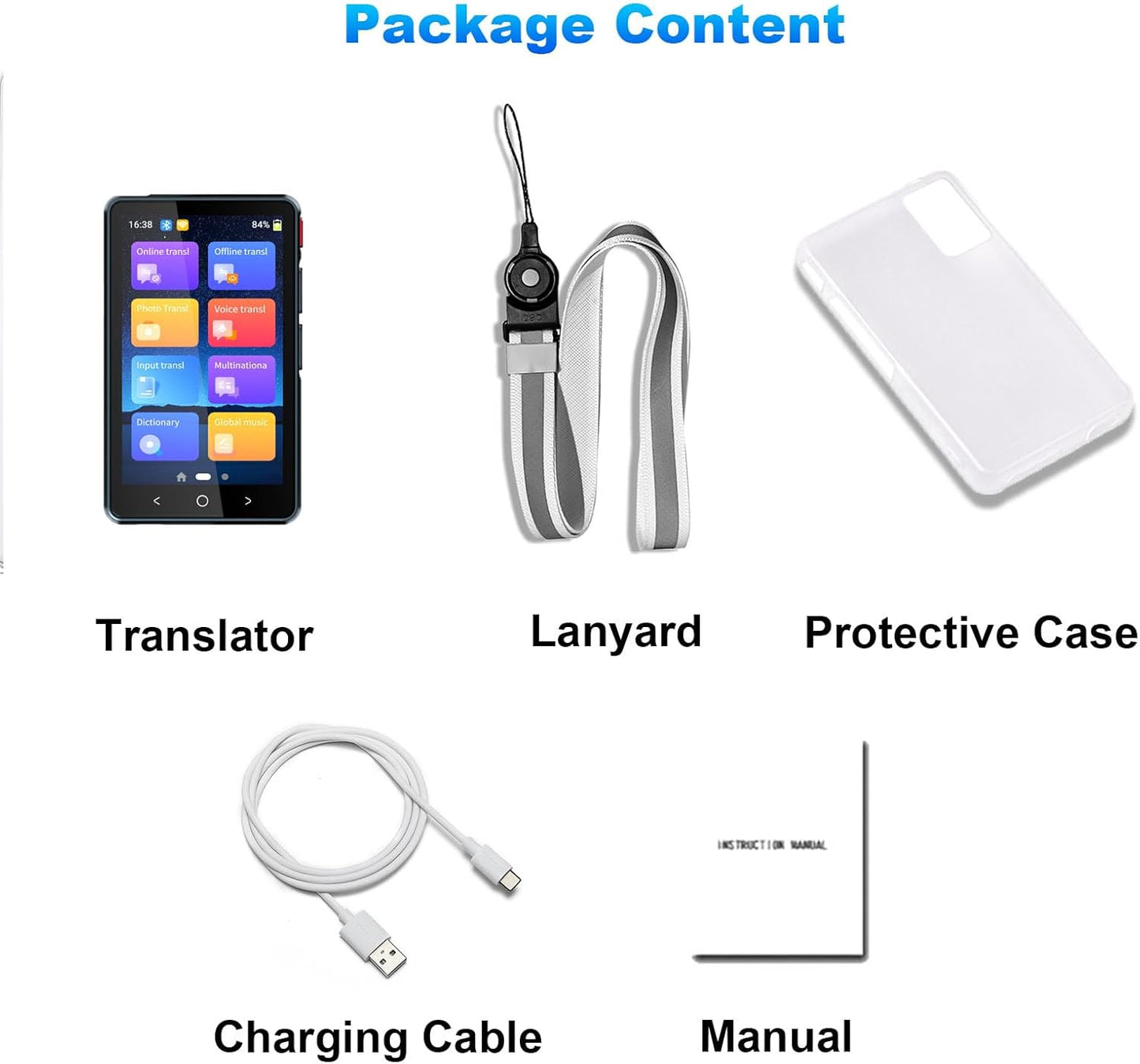 Skiennix Language Translator Device - Two-Way AI Voice Translation, 139+ Languages, 4" HD Offline/Photo Support