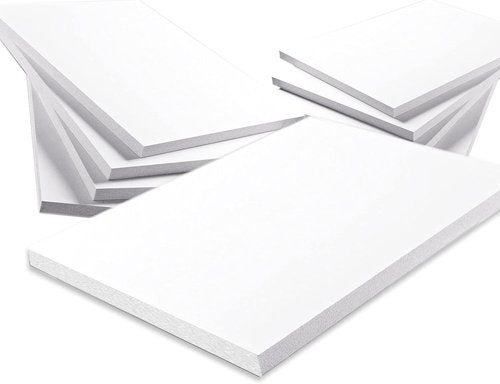 Foam Board | 24x48 Inch | 250 Pack | 3/8 Inch Thick Rigid Foam Core Sheets - Acid Free White Foamboard