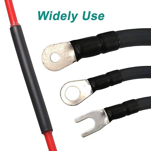 1 inch (Diameter) 3:1 Waterproof Heat Shrink Tubing Kit, Large Marine Dual Wall Adhesive Shrinkable Wire Wrap Tube, Insulation Sealing Wear-Resistant Cable Protector by YUKSY (4ft, Black)