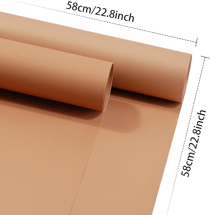 DEWJDFSC 20 Sheets Flower Wrapping Paper,Waterproof Floral Korean Bouquet Wrapping Paper, Florist Supplies, Suitable for Flowers Gift Packaging (Pure Brown)