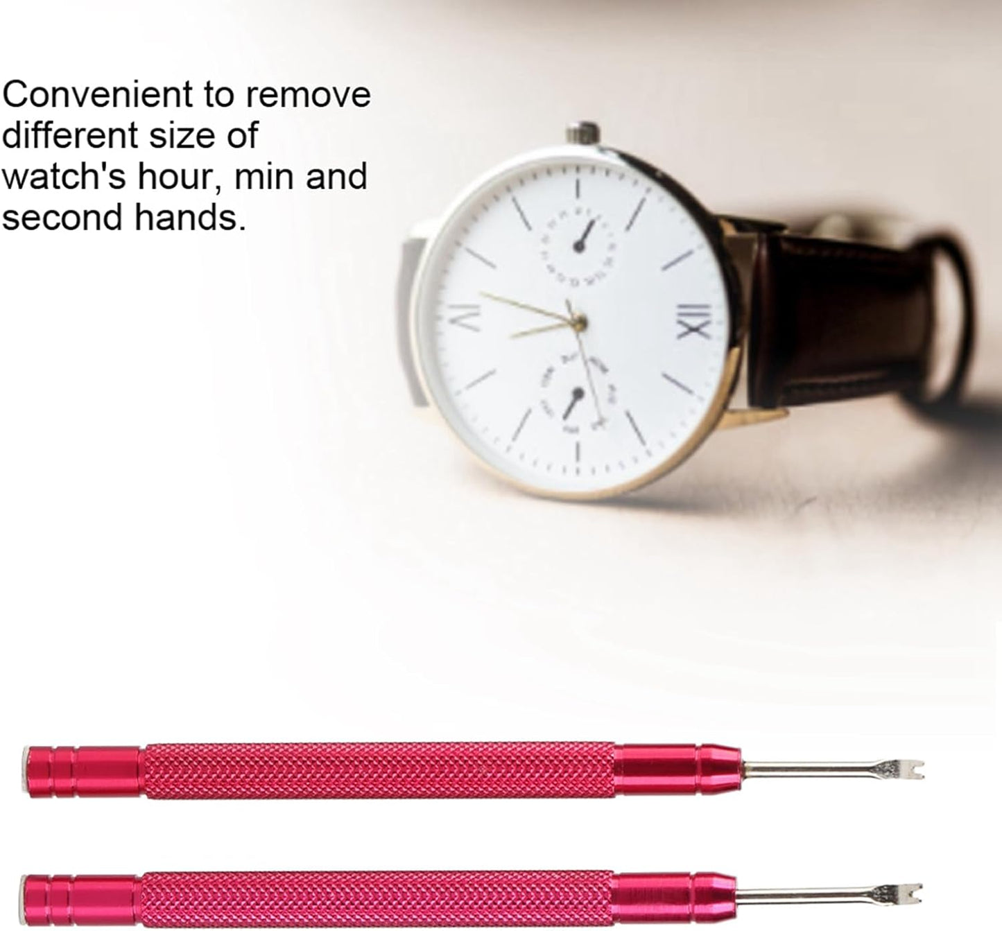 ZJchao Watch Hand Removal Tool Set - 2Pcs 11cm for Minute, Second & Hour Hands | Essential Watch Repair Tools