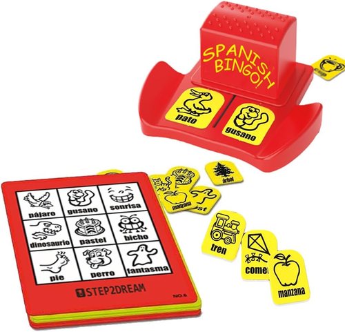 1Step2Dream Spanish Bingo Game - Fun Sight Word Matching for Kids | Perfect for Classroom & Family Learning
