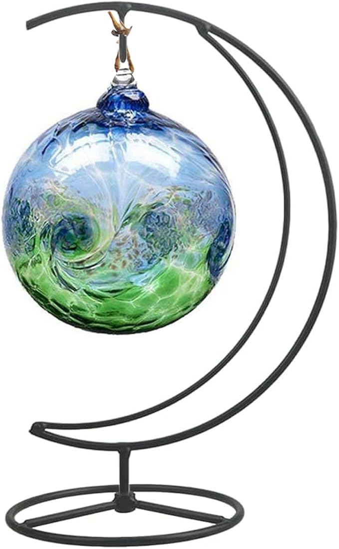 Ornament Display Stand Holder Iron Hanger Air Plant Stand Flower Pot Holder Iron Stand for Hanging Glass Globe Ball ,Christmas Wedding Ornament, Home Office Decor