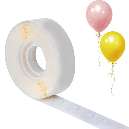 LMJIA White Balloon Adhesive Dots - Removable, Non-Marking, Two-Sided - Perfect for Crafts & Party Decor