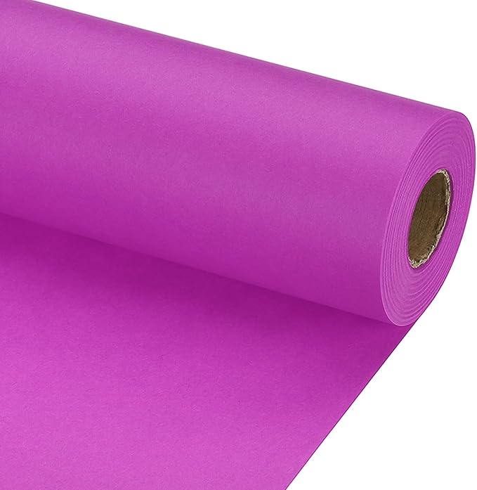 PATIKIL Wrapping Paper, 12" x 800"(66') 70 GSM Craft Paper Roll Kraft Packing Paper for Poster Bulletin Board, Gift Wrapping, Purple