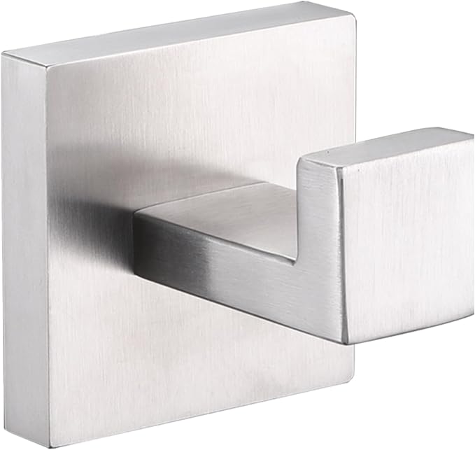 LANC Towel Hooks for Bathroom Wall Hooks, Brushed Nickel Heavy Duty SUS304 Stainless Steel Hand Towel Hanger for Livingroom Bedroom Cabinet Closet Coat Robe Hook, Wall Mounted,A8805BN
