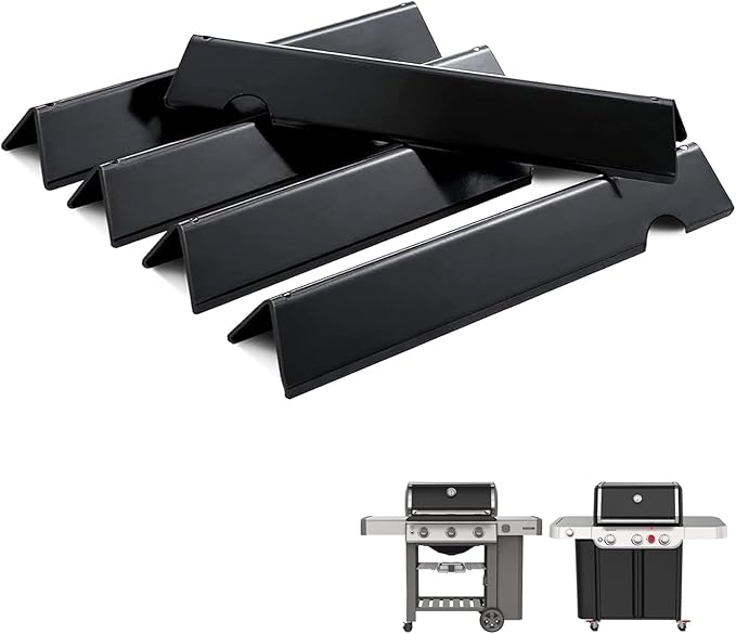 Genesis ii GS4 Flavorizer Bars for Weber Genesis 2 Grill Parts Replacement Weber Genesis II Flavor Bars 66032 66795 - II E-310, E315, E335, ii S-310 S-335, S-345, SE-335, Porcelain Steel, 5 Pack