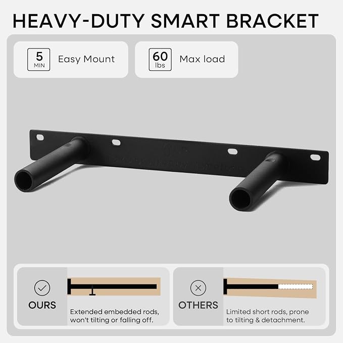 Homeforia 12 inch Golden Oak Floating Shelf, High End Solid Real Wood 12inch Small Floating Shelves for Wall Mounted, Oak Wooden 12in Floating Shelves, Heavy Duty Bracket, 12 X 6.5 X 1.75 in, Set of 3
