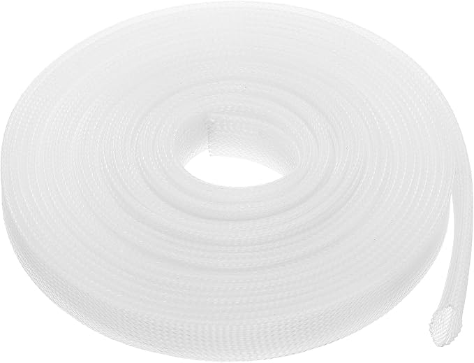 uxcell Expandable Sleeving,1-inch 25ft Cable Sleeve, Clear