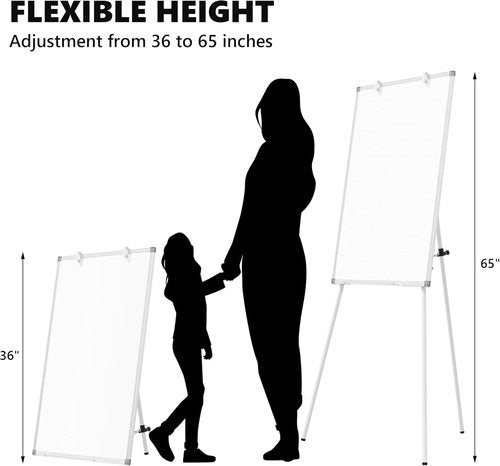 Large Magnetic Dry Erase Whiteboard Easel by [Brand Name] - 36" x 24" Portable & Adjustable for Home Office or Classroom