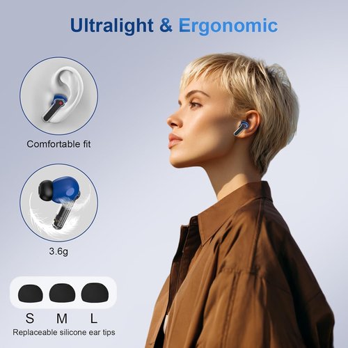 SIXTHGU Ai V700 Translation Earbuds - Real-Time 164 Language Translator | 48H Battery Life for Travel & Business