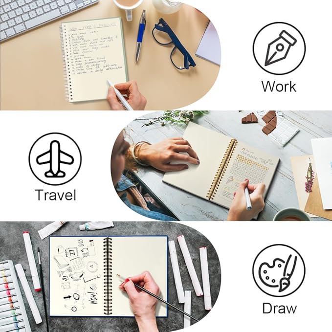 Msticey As For Me And My Team We Will Get It Done 160 Blank Pages Dark Blue Hardcover Spiral Notebook, Appreciation Gifts for Men Manager Supervisor Leader Coworker Colleague, Funny Boss Day Gifts