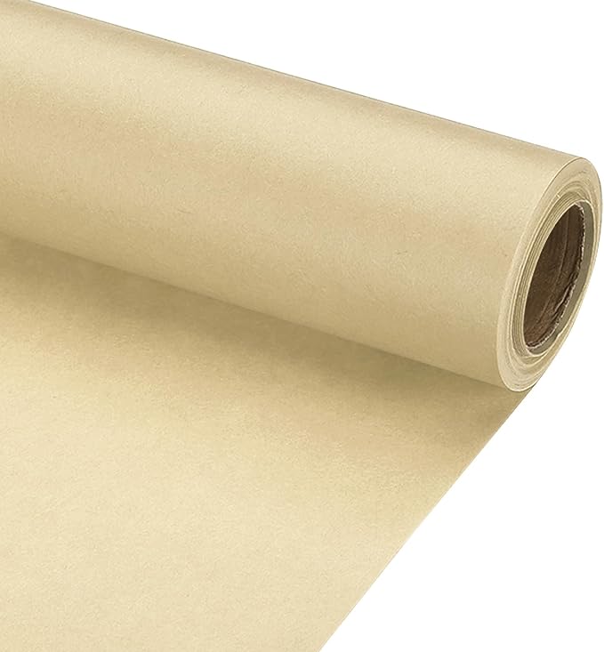 PATIKIL Wrapping Paper, 12" x 300"(25') 70 GSM Craft Paper Roll Kraft Packing Paper for Poster Bulletin Board, Gift Wrapping, Brown