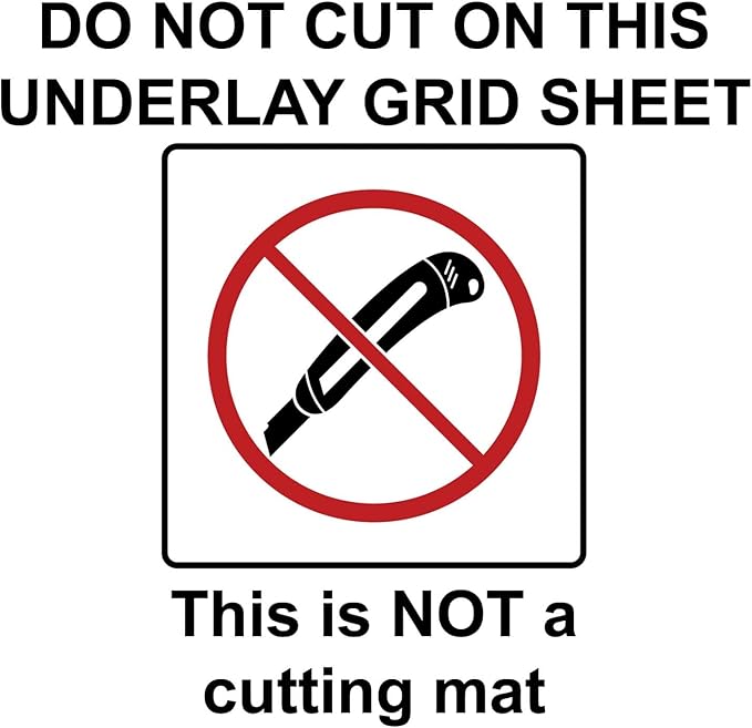 Signs Direct 4'x8' Underlay Grid Sheet for Rhino Cutting Mat - NOT a Cutting Mat