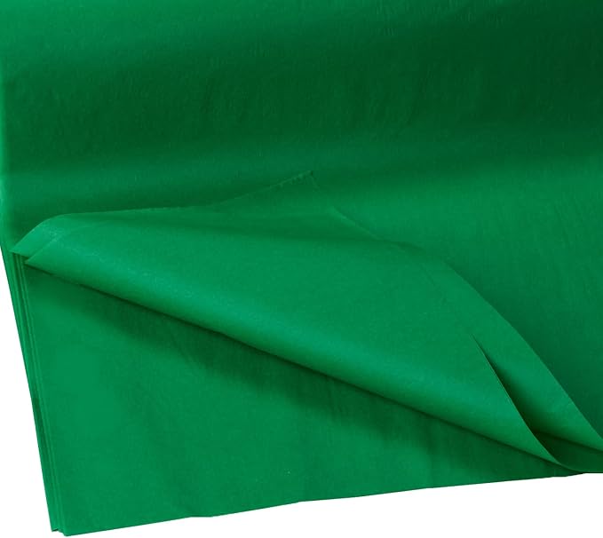 Jillson Roberts Bulk 20 x 30 Inches Recycled Tissue, Green, 480 Unfolded Sheets (BFT13)