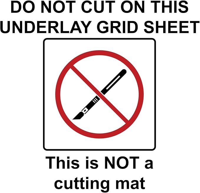 Signs Direct 4'x8' Underlay Grid Sheet for Rhino Cutting Mat - NOT a Cutting Mat