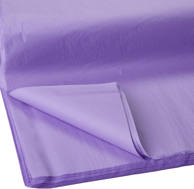 Jillson Roberts Bulk 20 x 30 Inches Recycled Tissue, Lavender, 480 Unfolded Sheets (BFT04)